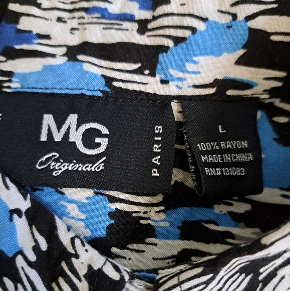 🪻BOGO🪻 MG Originals New York Paris Shirt Dress‎ Size L - Picture 8 of 9